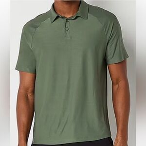 Men's Xersion Big & Tall Quick dry Cooling Green Polo Shirt Sz 4XL